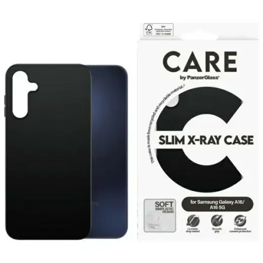 CARE by PanzerGlass Fashion Case Sam A16  | A16 5G czarny|black 3803
