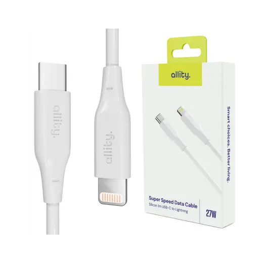 Allity cable AUC-02 USB-C - Lightning 2.0 m 27W white