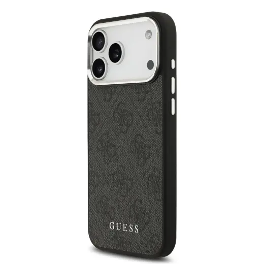 Guess 4G maciņš ar MagSafe atbalstu telefonam iPhone 17 Pro Max melns