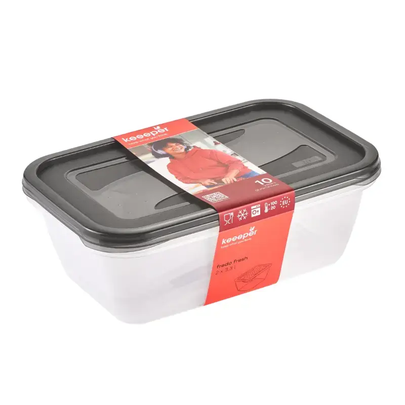 Keeeper Food container set rectangular 3x2