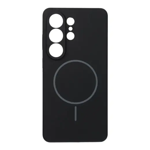 Silicone 2mm telefono dėklas su MagSafe palaikymu Samsung Galaxy S26 Ultra (S948) juodas
