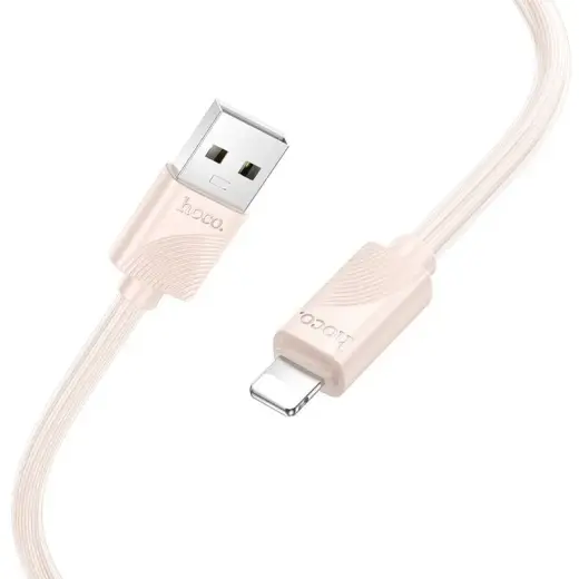Cable USB A to Lightning Hoco 2,4A 1 m X114 pink