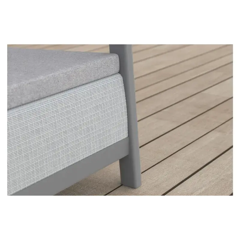 Dārza dīvāns divvietīgs Scandi Linea 2 Seater Sofa gaiši pelēks/tumša tērauda pelēks
