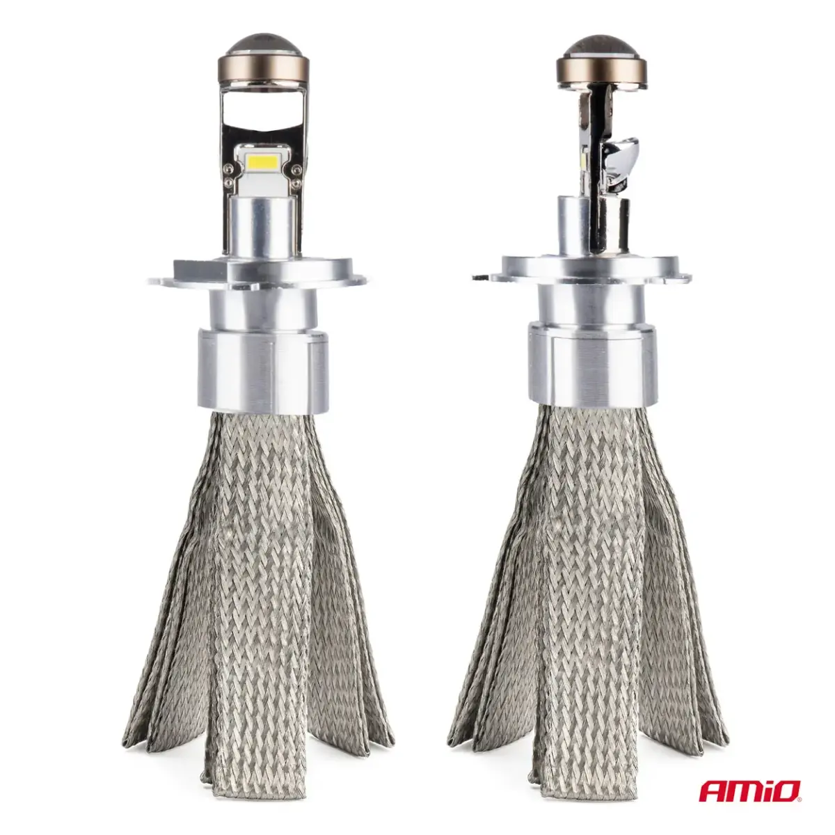 LED car bulbs FLEX+ series H4 lens 12V 24V 6000K Canbus AMIO-03658