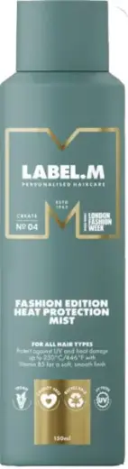 Label.m Fashion Edition Heat Protection Spray for Use with Flat Irons and Curling Irons 150 Ml