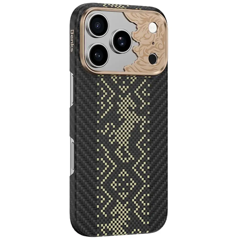 Benks Armor Air Knight Kevlar Metal Frame phone case for iPhone 18 Pro Max | iPhone 17 Pro Max black