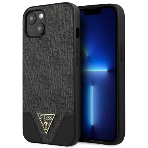 GUHCP13SPU4GHBK Guess 4G Hard Case Metal Logo for iPhone 13 mini Grey