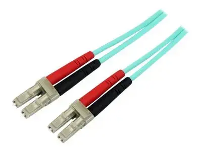 StarTech.com Aqua OM4 Duplex Multimode Fiber - 3m| 9 ft - 100 Gb - 50|125 - OM4 Fiber - LC to LC Fiber Patch Cable (450FBLCLC3) - network cable - 3 m - aqua