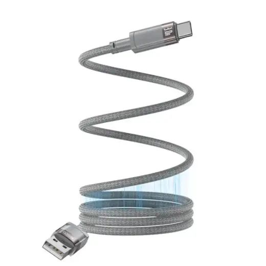 YESIDO MAGNETIC CABLE  CA173 18W USB/TYPE-C 1M 3A GREY