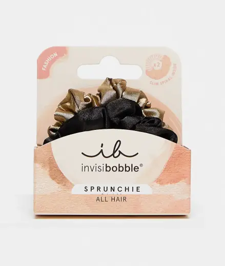 Invisibobble Sprunchie Slim Hair Elastics True Golden 2 Pcs