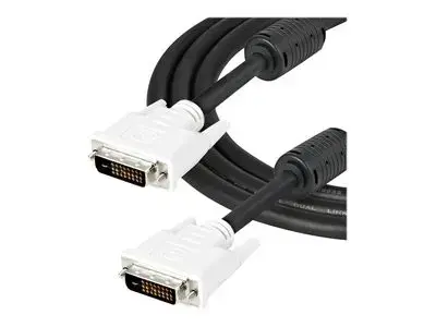 StarTech.com 2m DVI-D Dual Link Cable - Male to Male DVI-D Digital Video Monitor Cable - 25 pin DVI-D Cable M|M Black 2 Meter - 2560x1600 (DVIDDMM2M) - DVI cable - 2 m