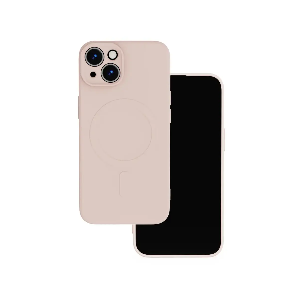 Simple Color Mag maciņš ar MagSafe atbalstu telefonam iPhone 15 rozā