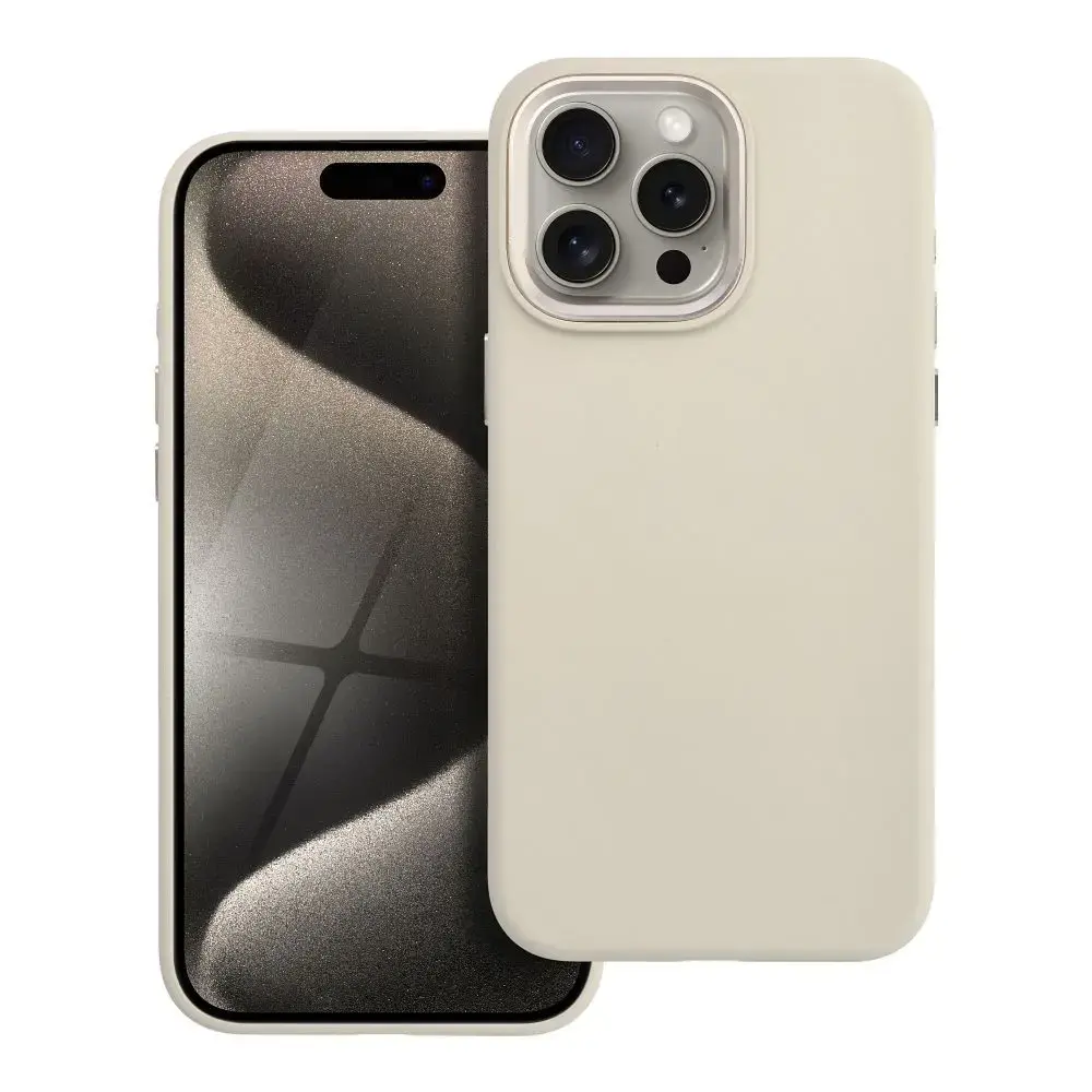 Forcell F-Protect Frame Premium maciņš ar MagSafe atbalstu telefonam iPhone 15 Pro Max balts