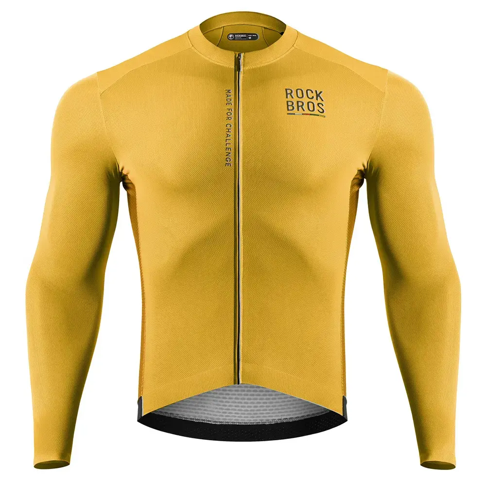 Rockbros 15120015025 ROAD TO SKY men's long sleeve cycling jersey L - yellow