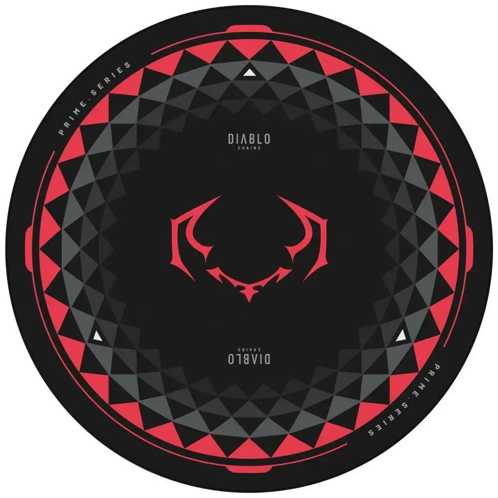 Anti-slip mat for Diablo Chairs black and red