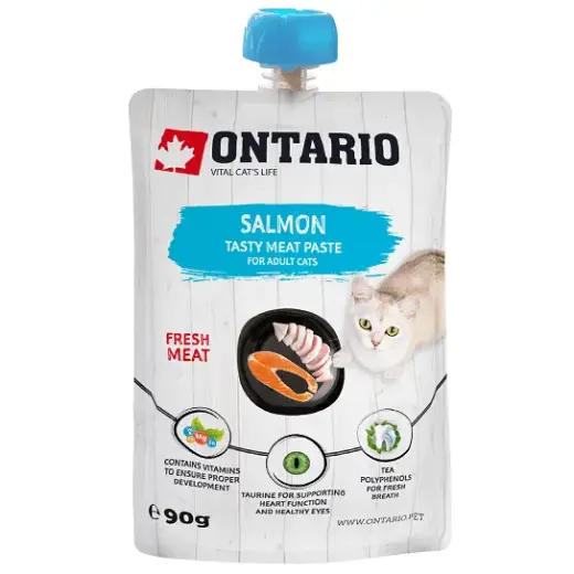Gardums kaķiem – Ontario Salmon Fresh Meat Paste, 90 g
