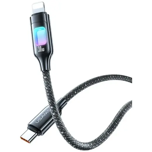 USAMS TC Series SJ749 data transfer and charging cable | USB-C to Lightning | 30W | 1.2m