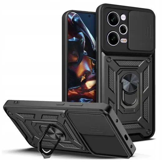 Tech-Protect CamShield Pro Case for Xiaomi Redmi Note 12 Pro 5G | Poco X5 Pro 5G - Black