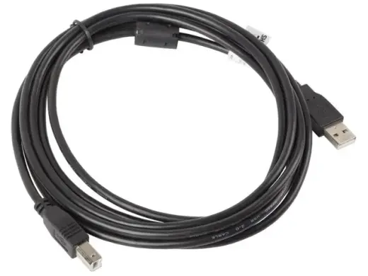 Cable USB 2.0 AM-BM 3M Ferryt black