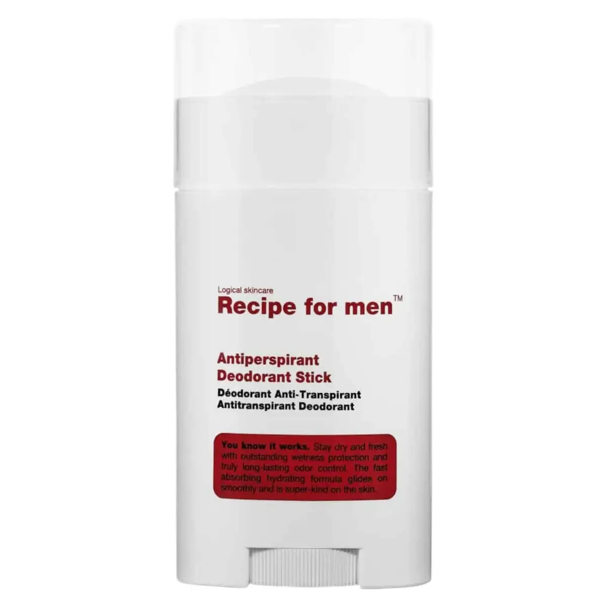 Recipe For Men, Antiperspirant Deodorant, Freshness, Deodorant Stick, For Men, 50 ml