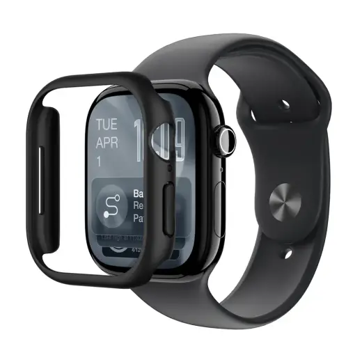 AmazingThing Minimal Protective Case for Apple Watch Series 11 46mm - Black