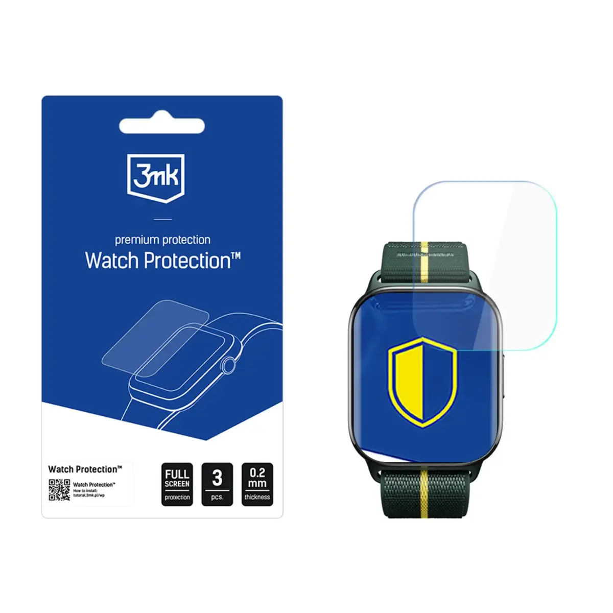3mk aizsargplēve priekš Motorola Moto Watch Fit