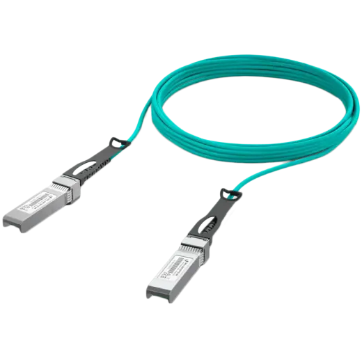 Ubiquiti UACC-AOC-SFP10-5M 10G Long-Range Direct Attach Cable, Supported data rates: 10 / 1 Gbps, Compatible with SFP+ and SFP interfaces