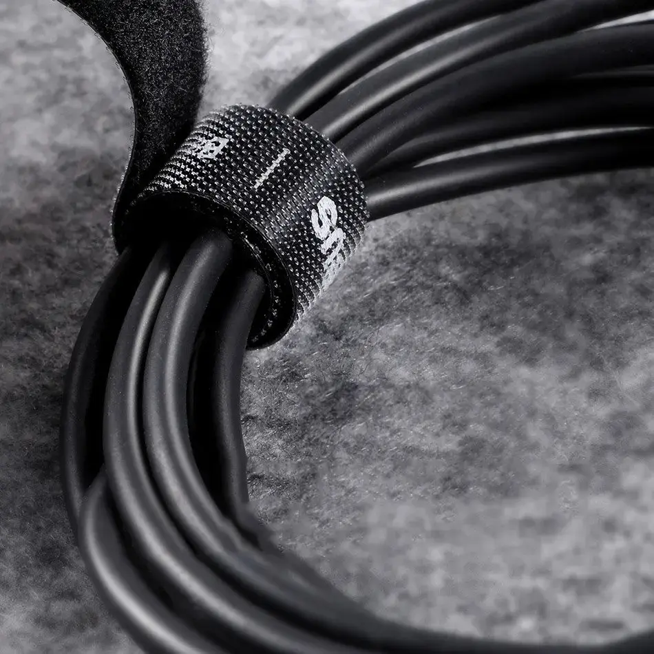 Baseus Rainbow Circle hook and loop Straps - Velcro tape Velcro cable organizer 3m gray (ACMGT-F0G)