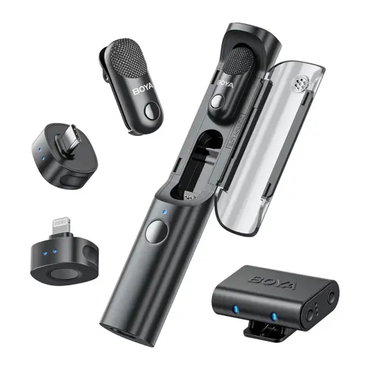 Mikrofon BOYA MAGIC-02 bezprzewodowy 2.4GHz USB-C - czarny