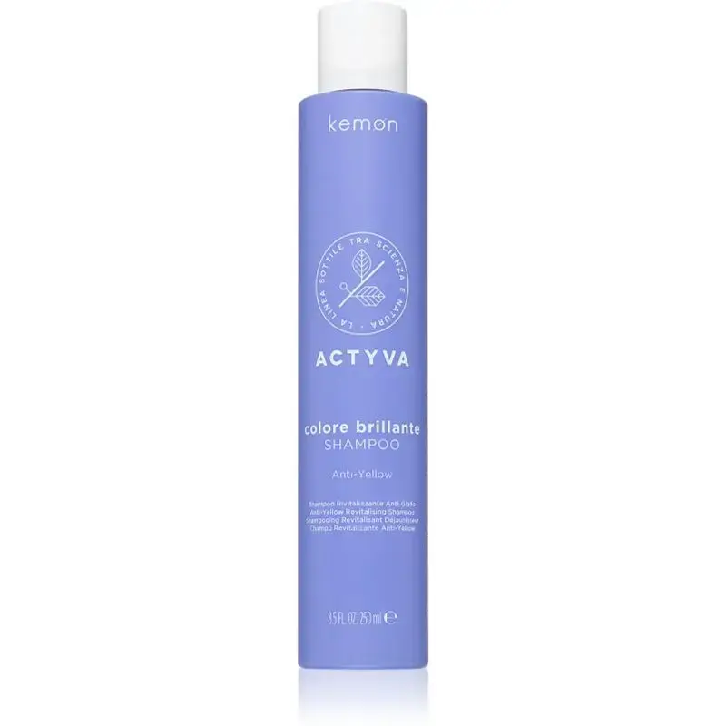 Kemon Actyva Colore Brillante Shampoo for Neutralising Brassy Tones 250 Ml
