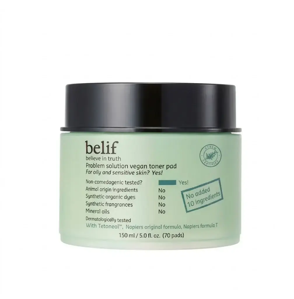 BELIF Problem Solution Vegan Toner Pad