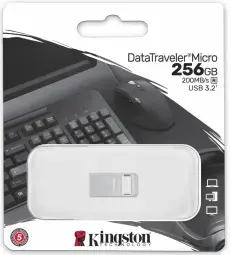 Zibatmiņa Kingston DataTraveler Micro 256GB Ultra-small 