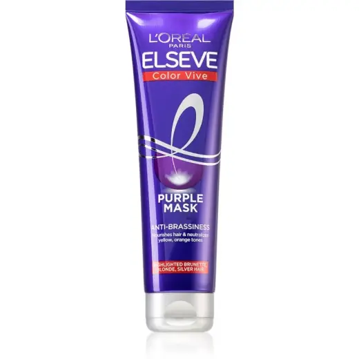 L’oréal Paris Elseve Color-Vive Purple Nourishing Mask for Blondes and Highlighted Hair 150 Ml