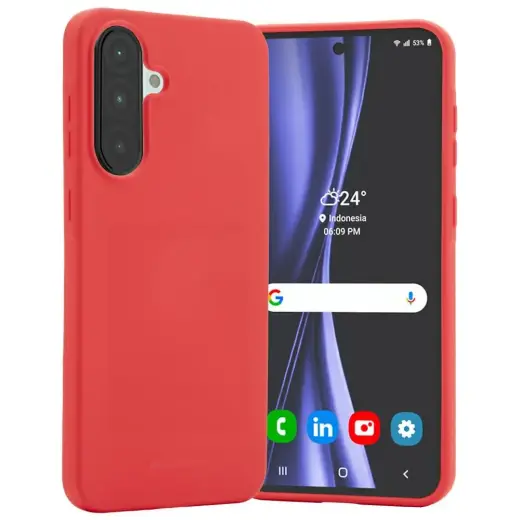 Чехол Etui Mercury Soft для телефона Samsung Galaxy A36 5G (A366) красный