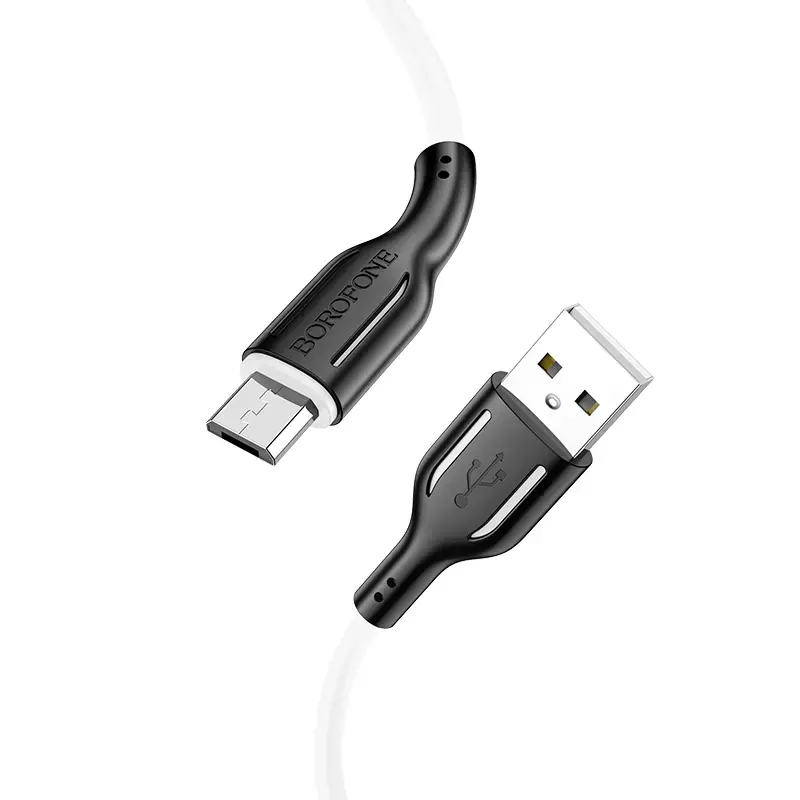 Borofone BX63 Charming data transfer and charging cable | USB-A to Micro USB | 12W | 1m | black, white