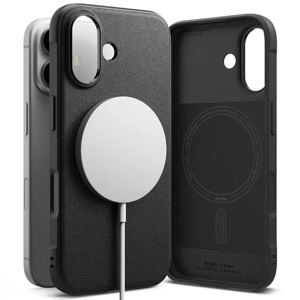 RINGKE ONYX MAGNĒTISKAIS MAGSAFE IPHONE 16 MELNS