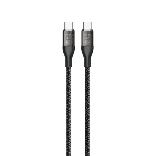 Fast charging cable 120W 1m USB-C - USB-C Dudao L22C - gray