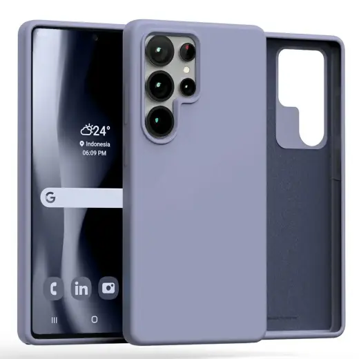 Силиконовый чехол для телефона Mercury для Samsung Galaxy S25 Ultra лаванда