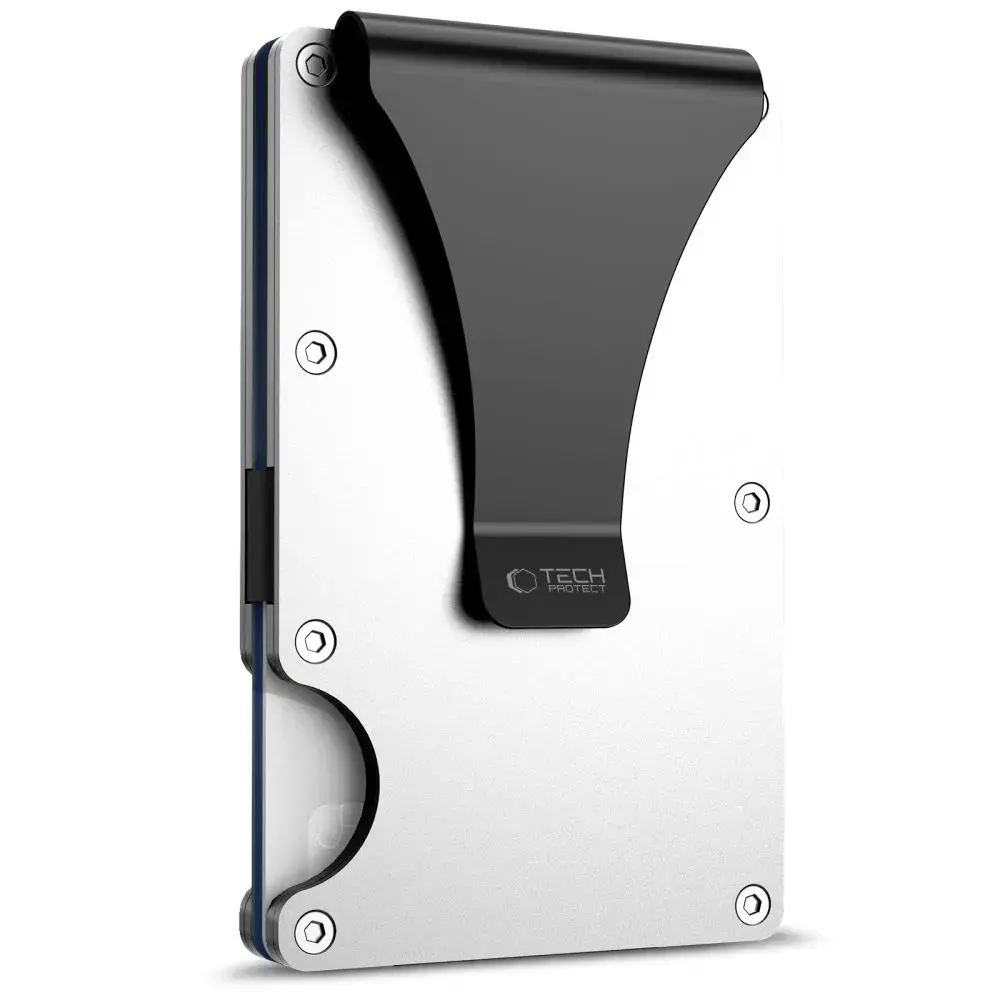 TECH-PROTECT THORN RFID CARD WALLET STEEL SILVER