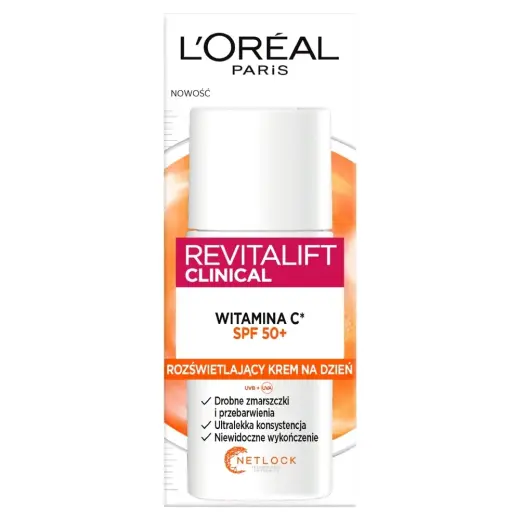 L´Oréal Paris Revitalift Clinical denní ochranný fluid Brightening Moisturizer Vitamin C SPF 50+ 50 ml