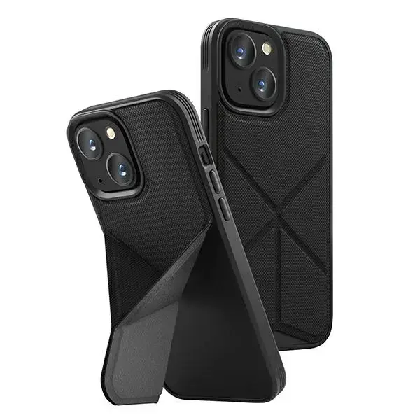 UNIQ Transforma telefona maciņš priekš iPhone 14 melns ar MagSafe atbalstu