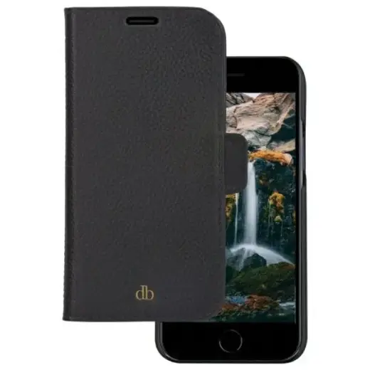 dbramante 1928 New York 2-in-1 book type phone case for iPhone 7 | iPhone 8 | iPhone SE (2020) | iPhone SE (2022) black