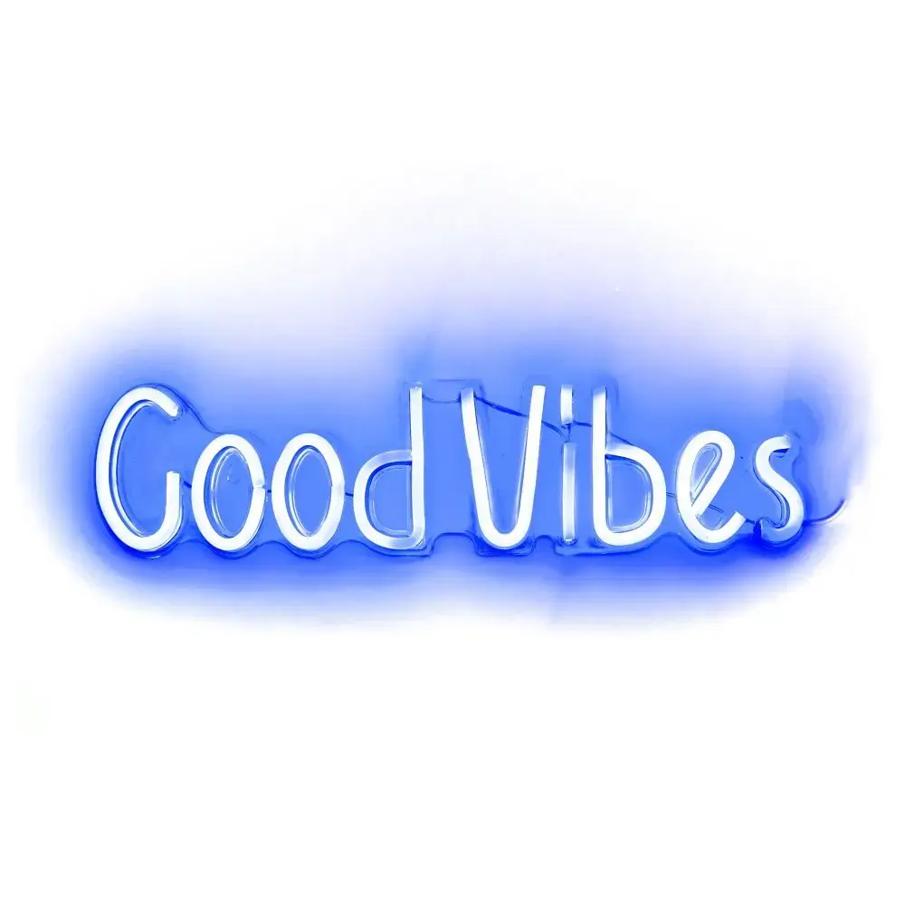 NEON NA ŚCIANĘ LED na USB - Good Vibes model