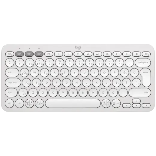 LOGITECH K380S Bluetooth Keyboard - TONAL WHITE - FRA