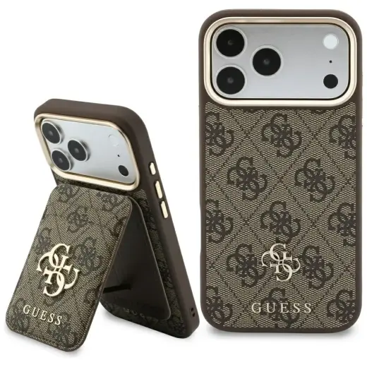 Case Guess 4G with wallet Magsafe for     iPhone 18 Pro Max / 17 Pro Max brown