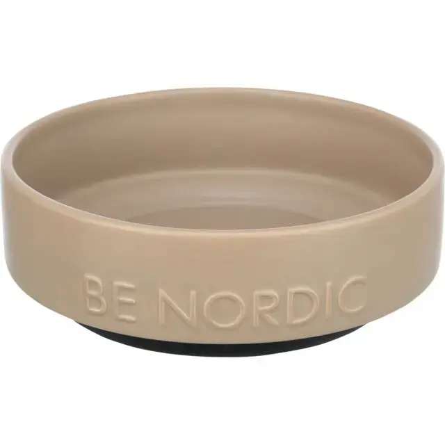 Bļoda dzīvniekiem, keramika - Trixie BE NORDIC bowl, ceramic|rubber, 1.2 l|ø 18 cm
