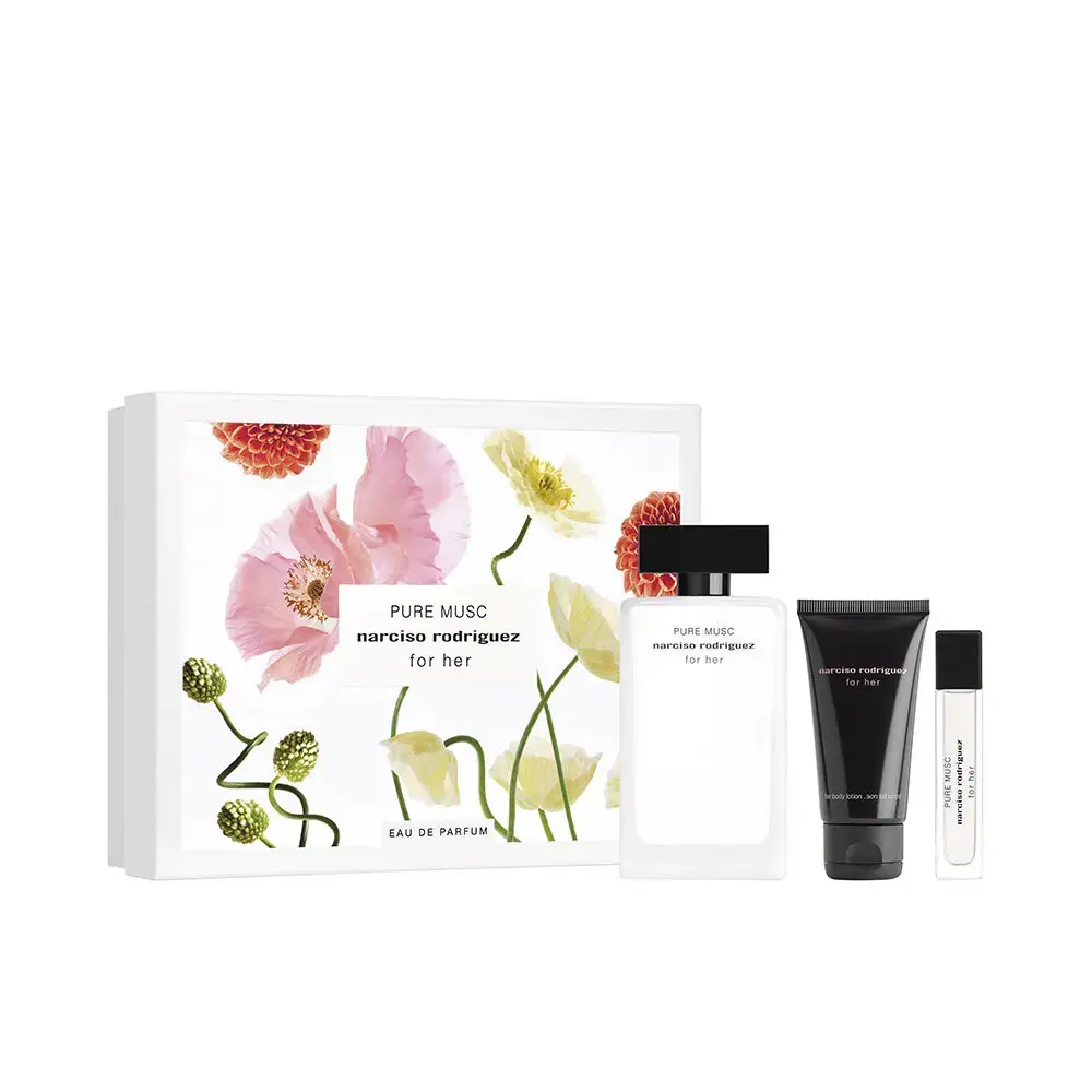 Xmas 2023 Set Narciso Rodriguez: Pure Musc, Eau De Parfum, For Women, 100 ml + Pure Musc, Eau De Parfum, For Women, 10 ml + Pure Musc, Hydrating, Body Lotion, 50 ml