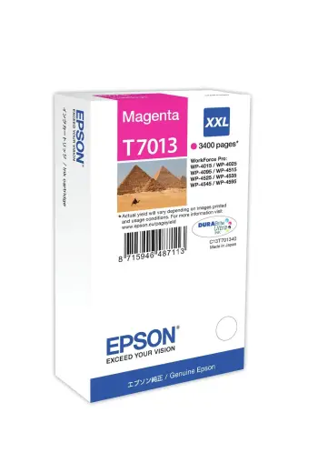 Tintes kārtridžs Epson T7013 XXL C13T70134010 purpursarkans