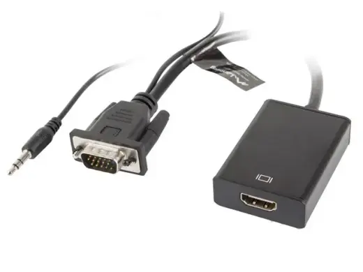 Adapter VGA(M) + Audio - HDMI (Ż)