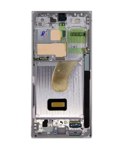 LCD display + Touch Unit + Front Cover Samsung S918 Galaxy S23 Ultra Lavender (Service Pack)